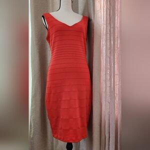 Women's Red Bandage Bodycon Dress
